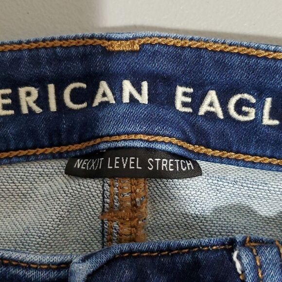American Eagle dark wash size 0 next level stretch high rise jeggings - Picture 6 of 8